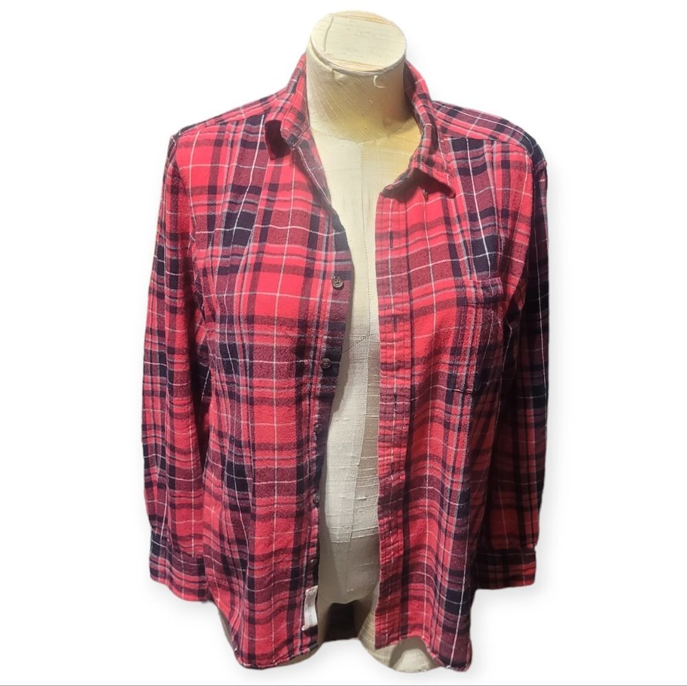 St. Johns Bay Red Flannel Size Small